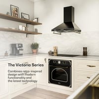 Klarstein Victoria 60 cm-es retro falra szerelhető páraelszívó, 645 m³/h, LED, alumínium szűrő 2