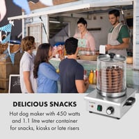 Klarstein Wurstfabrik Pro 450W Virsli Melegítő 5L Rozsdamentes Acél Üveg 2