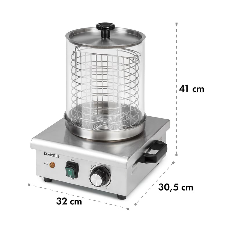 Klarstein Wurstfabrik Pro 450W Virsli Melegítő 5L Rozsdamentes Acél Üveg