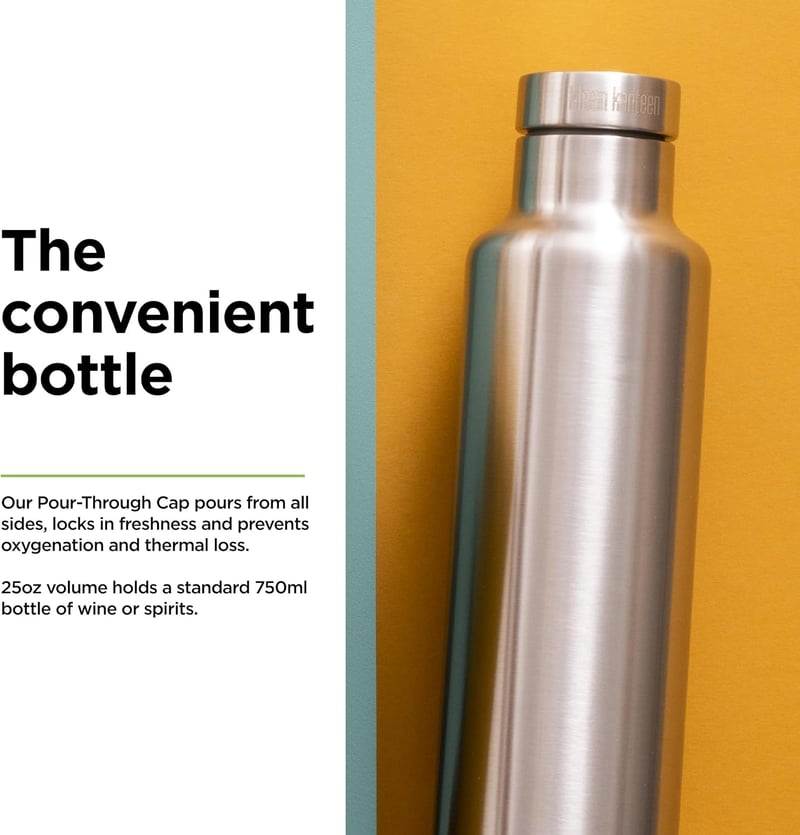 Klean Kanteen Classic Vi Férfi Vizes Palack Rozsdamentes Acél