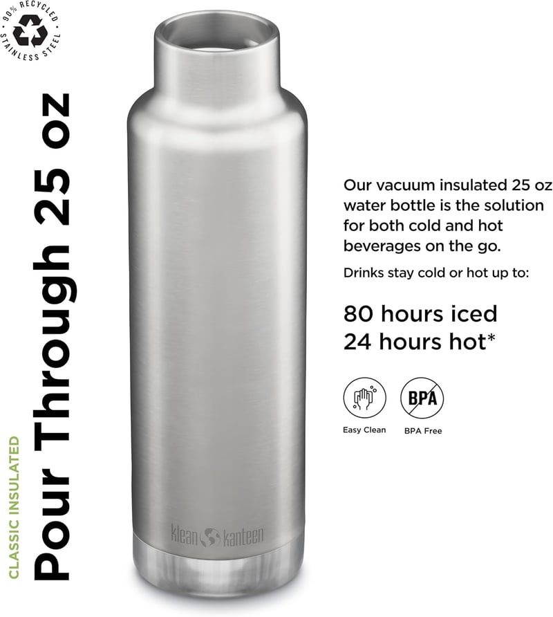 Klean Kanteen Classic Vi Férfi Vizes Palack Rozsdamentes Acél