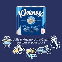 Kleenex Ultra Clean Maxi XL Konyhai Papírtörlő, 6 Tekercs, Kiváló Felszívóképesség - 1 stück (6er Pack), 2-White 8