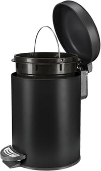 Kleine Wolke Kozmetikai vödör 3 liter fekete rozsdamentes acél PP anyaggal 3