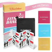Set benzi elastice de fitness Kleintober, 3 bucăți, pentru copii, adolescenți și începători 8
