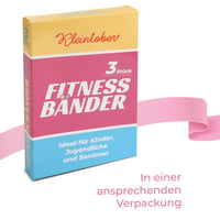 Set benzi elastice de fitness Kleintober, 3 bucăți, pentru copii, adolescenți și începători 7