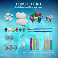Klever Kits Tengeri Kagyló Festő Készlet Gyerekeknek – Világít a Sötétben, 12 Darabos Kreatív Művészeti Játék 5