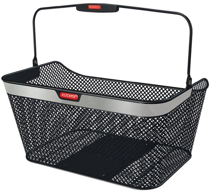Coș de bicicletă pentru portbagaj KlickFix City Reflect GTA – 40x20x30 cm, negru