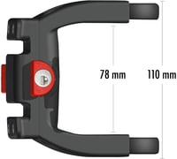 KlickFix E-Bike Kormány Adapter Zárral 22-26mm és 31.8mm Átmérőhöz 3