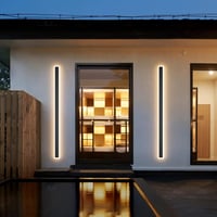 Klighten 150 cm-es IP54 Vízálló LED Fali Lámpa - Fekete Kültéri Világítás Kerthez, Teraszhoz, Nappaliba - 45W 3855lm Meleg Fehér 3000K 3