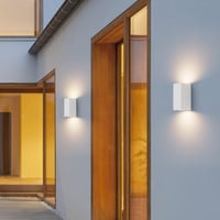 Klighten 2 kom. GU10 vanjska zidna svjetiljka bijela, bez žarulje, set vanjskih zidnih svjetiljki 6