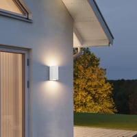 Klighten 2 kom. GU10 vanjska zidna svjetiljka bijela, bez žarulje, set vanjskih zidnih svjetiljki 7