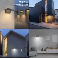 Klighten 24W Dimmelhető Kültéri Fali Lámpa App Vezérléssel, IP65 Vízálló 6