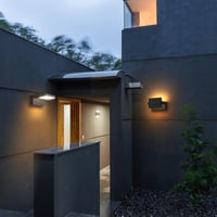 Klighten 24W IP65 LED aplică de perete reglabilă pentru exterior și interior, corp de iluminat modern din aluminiu, negru, alb cald 2700-3000K 5