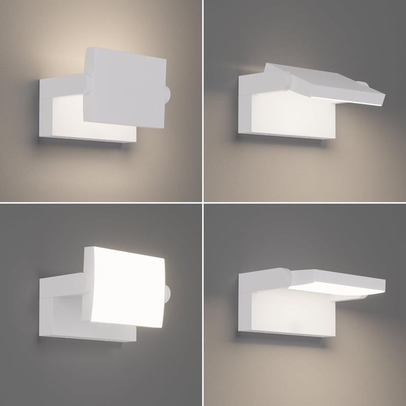 Klighten 24W Kültéri Fali Lámpa IP65 Vízálló LED Panellel, 1500 Lumen, Természetes Fehér