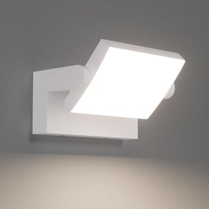 Klighten 24W vanjska zidna svjetiljka IP65, s rotirajućim LED panelom, 1500 lm, 4000K - bijela