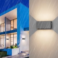 Klighten 24W Mozgásérzékelős Kültéri Fali Lámpa IP65 Meleg Fehér - 1pcs, Darkgray 5