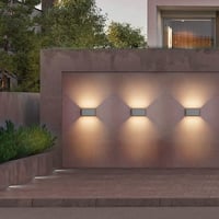 Klighten 24W Mozgásérzékelős Kültéri Fali Lámpa IP65 Meleg Fehér - 1pcs, Darkgray 6