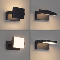 Klighten 2db 24W Kültéri Fali Lámpa IP65 Forgatható LED Panel Meleg Fehér 3000K 2