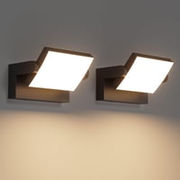 Klighten 2db 24W Kültéri Fali Lámpa IP65 Forgatható LED Panel Meleg Fehér 3000K 1