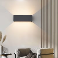Klighten 30W Kültéri Fali Lámpa Szett - 2db Antracit Alumínium IP65 Vízálló LED Világítás Állítható Fényszöggel - Beltéri/Kültéri Használatr 7