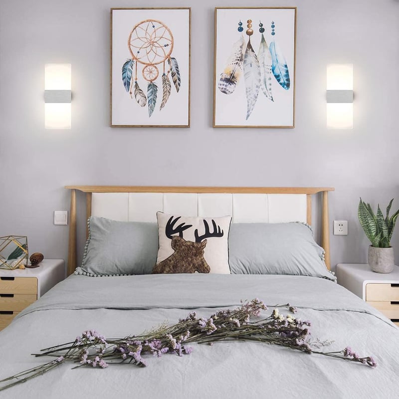 Klighten 4db LED fali lámpa 12W természetes fehér 4000K modern nappali hálószoba