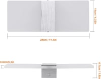 Klighten 4db LED fali lámpa 12W természetes fehér 4000K modern nappali hálószoba 2