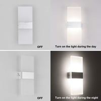 Klighten 4db LED fali lámpa 12W természetes fehér 4000K modern nappali hálószoba 3
