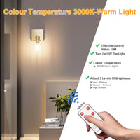 Klighten 6000 mAh Vezeték Nélküli Fali Lámpa Távirányítóval - 2 db Tölthető Arany Falikar Üveg Burával, 3000K Meleg Fehér LED, 500lm, Nappal 6