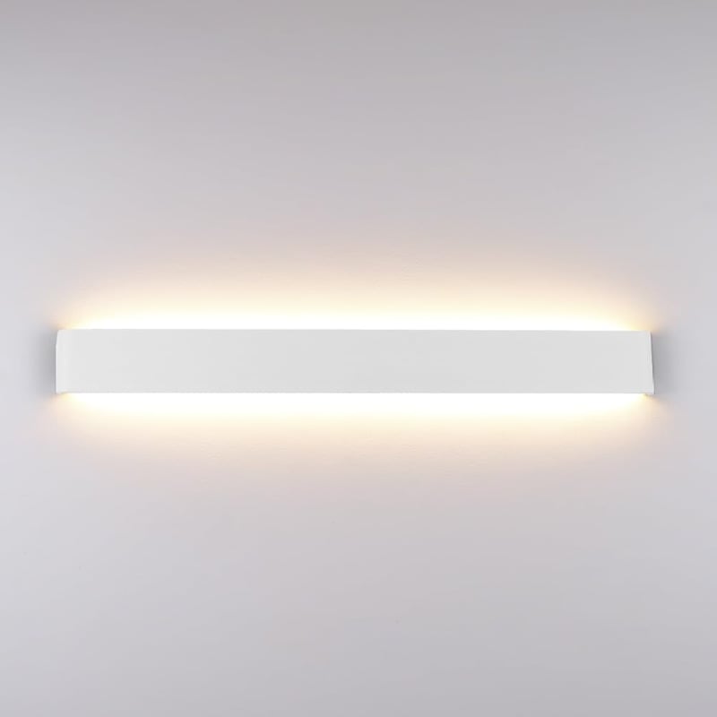 Klighten LED alumínium fali lámpa 30 W, 91 cm fel-le világító, modern beltéri spot, meleg fehér 3000K, fehér