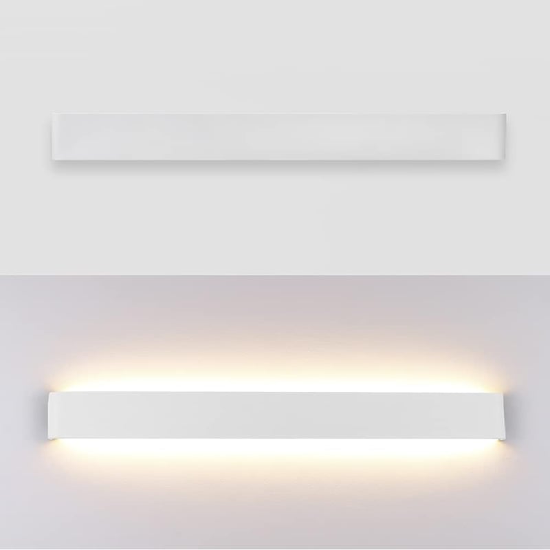 Klighten LED alumínium fali lámpa 30 W, 91 cm fel-le világító, modern beltéri spot, meleg fehér 3000K, fehér
