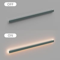 Klighten LED Fali Lámpa 120cm - Antracit IP65 Kültéri/Beltéri Világítás, 35W Szabályozható Vízálló Fényforrás, Meleg Fehér 3000K, Kerthez, T 6