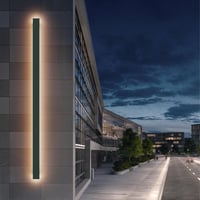 Klighten LED Fali Lámpa 120cm - Antracit IP65 Kültéri/Beltéri Világítás, 35W Szabályozható Vízálló Fényforrás, Meleg Fehér 3000K, Kerthez, T 1