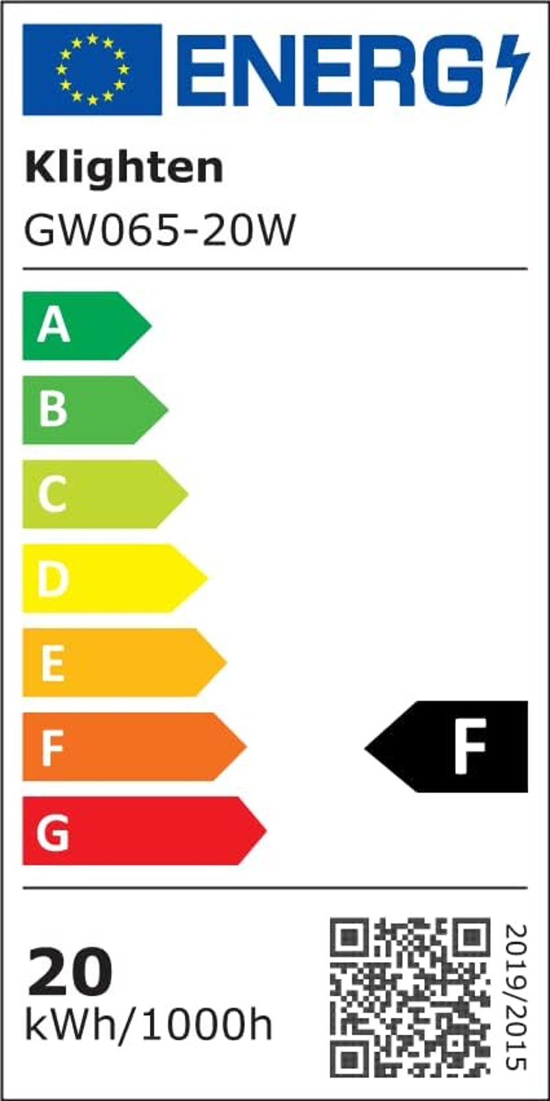 Klighten LED fali lámpa dimmelhető távirányítóval és APP vezérléssel, 61cm, 20W, fehér