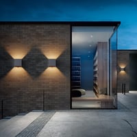 Klighten LED Kültéri/Beltéri Fali Lámpa Szett (2db) - Mozgásérzékelős, 3000K, Állítható Fényszög, Cserélhető G9 Izzó, Antracit Alumínium, Mo 7