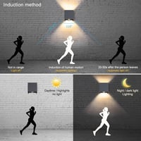 Klighten LED Kültéri/Beltéri Fali Lámpa Szett (2db) - Mozgásérzékelős, 3000K, Állítható Fényszög, Cserélhető G9 Izzó, Antracit Alumínium, Mo 4