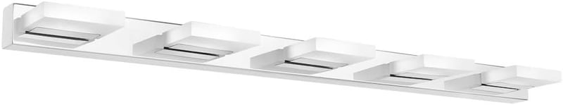 Klighten LED Tükörvilágítás 95 cm 20W - 360° Forgatható Fürdőszobai Lámpa, Hideg Fehér 6000K, IP44 Vízálló, Rozsdamentes Acél