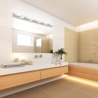 Klighten LED Tükörvilágítás 95 cm 20W - 360° Forgatható Fürdőszobai Lámpa, Hideg Fehér 6000K, IP44 Vízálló, Rozsdamentes Acél 7