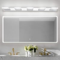 Klighten LED Tükörvilágítás 95 cm 20W - 360° Forgatható Fürdőszobai Lámpa, Hideg Fehér 6000K, IP44 Vízálló, Rozsdamentes Acél 5