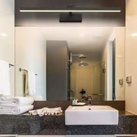 Klighten LED kúpeľňové svietidlo nad zrkadlo 60 cm 18W teplá biela 3000K čierne 3