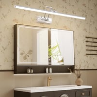 Klighten LED kúpeľňové svietidlo nad zrkadlo 70 cm, 24W, 1650 lm, 4000K, chróm, nástenné svietidlo na zrkadlo 8