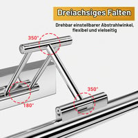 Klighten LED kúpeľňové svietidlo nad zrkadlo 70 cm, 24W, 1650 lm, 4000K, chróm, nástenné svietidlo na zrkadlo 5