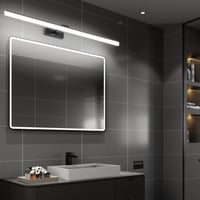 Klighten LED kúpeľňové svietidlo nad zrkadlo 100 cm čierne 28 W 1560 lm s rotáciou 180 stupňov studená biela 6000 K IP44 vodotesné svietidlo na líčenie 6