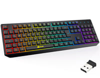 KLIM Chroma Herná Klávesnica - RGB Podsvietenie - 2ms Odozva - Vodoodolná - PC, Mac, PS4, PS5 Kompatibilná - Čierna 1