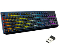 Bezdrôtová herná klávesnica KLIM Chroma s RGB podsvietením pre PC, Mac a PS4 1