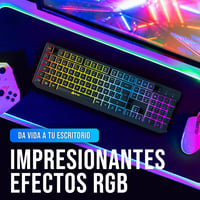 KLIM Chroma Wireless Gamer Billentyűzet RGB Világítással PC Mac PS4 8