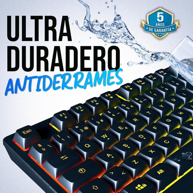 KLIM Chroma Wireless Gamer Billentyűzet RGB Világítással PC Mac PS4