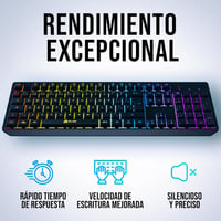 KLIM Chroma Wireless Gamer Billentyűzet RGB Világítással PC Mac PS4 4