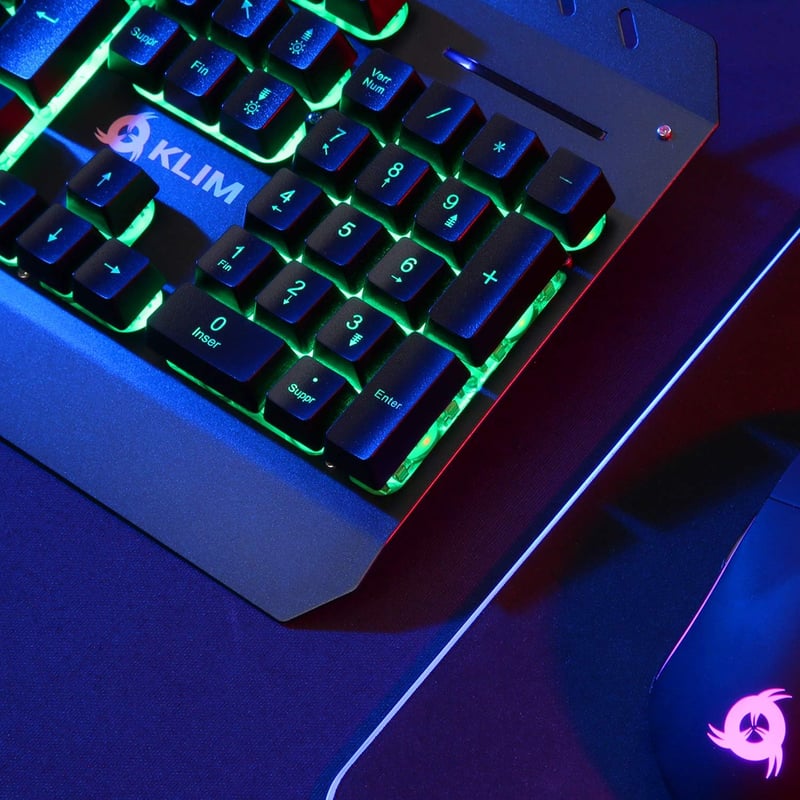 KLIM Lightning Gamer Billentyűzet Fémes Keret QWERTZ Hibrid Mechanikus