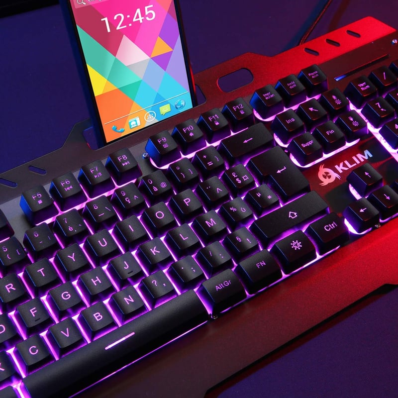 KLIM Lightning Gamer Billentyűzet Fémes Keret QWERTZ Hibrid Mechanikus