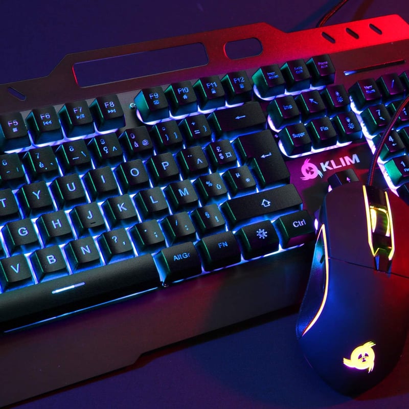 KLIM Lightning Gamer Billentyűzet Fémes Keret QWERTZ Hibrid Mechanikus